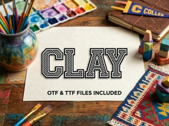 Clay: The Decorative Display Font for Bold Visual Statements