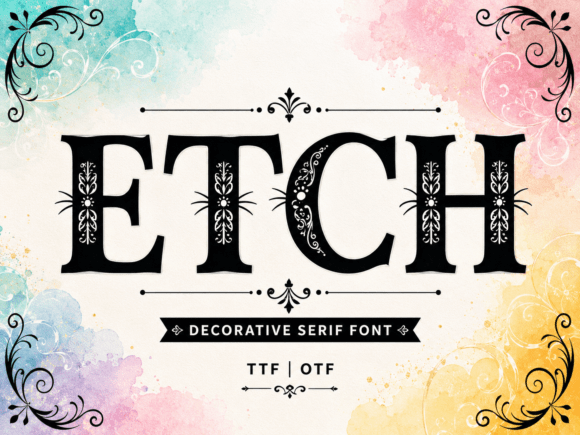 Etch: The All-Caps Display Font for Bold Visual Identity
