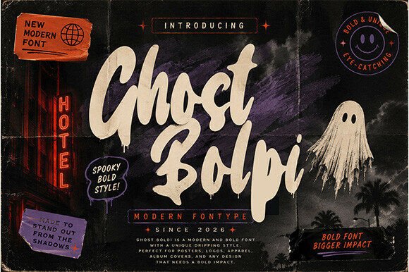Ghost Boldi: Unleashing Bold, Eerie Typography