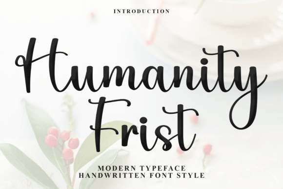 Humanity Frist: A Festive Typeface for Holiday Design