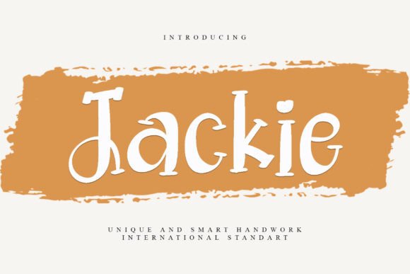 Jackie: A Unique and Elegant Font for Professional Design