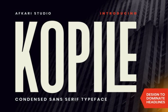 Kopile: A Modern Typeface for Impactful Design