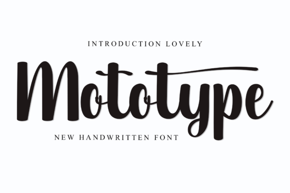 Mototype: The Friendly Font for Creative Design