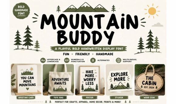 Mountain Buddy: The Playful Font for Outdoor Branding