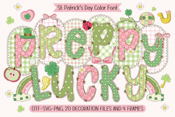 Preppy Lucky: A Festive Color Font for Modern Design
