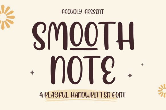 Smooth Note: A Playful Font for Modern Design