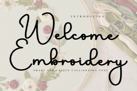 Welcome Embroidery: A Versatile Font for Creative Design